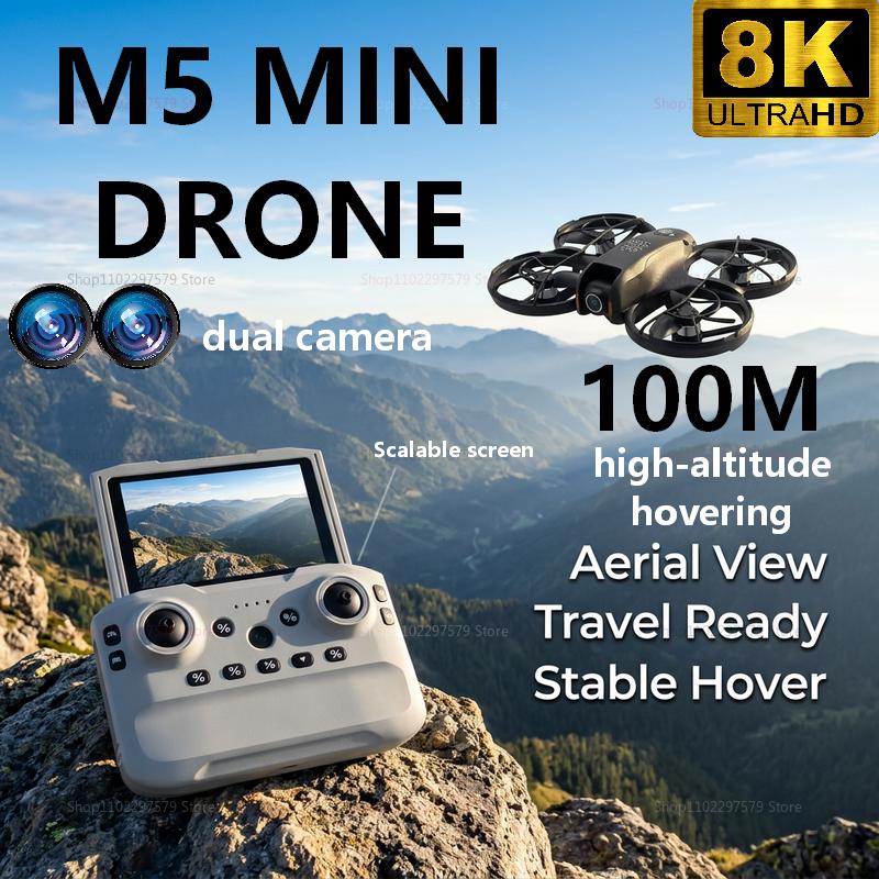 Rc Helicopter Gyro - 2026 Neue M5 Mini-Drohne mit 8K